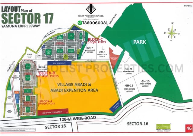 Sector 17 Yamuna Expressway Map